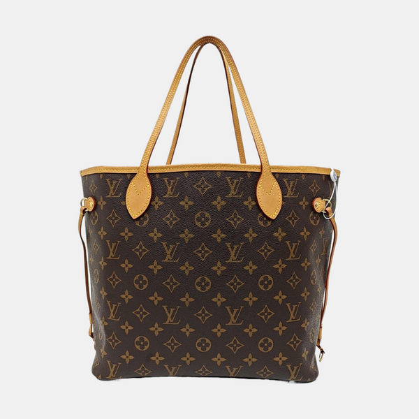 NEVERFULL MM Monogram Coated Canvas Brown