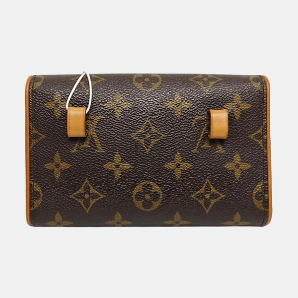 FLORENTINE Monogram Coated Canvas Brown