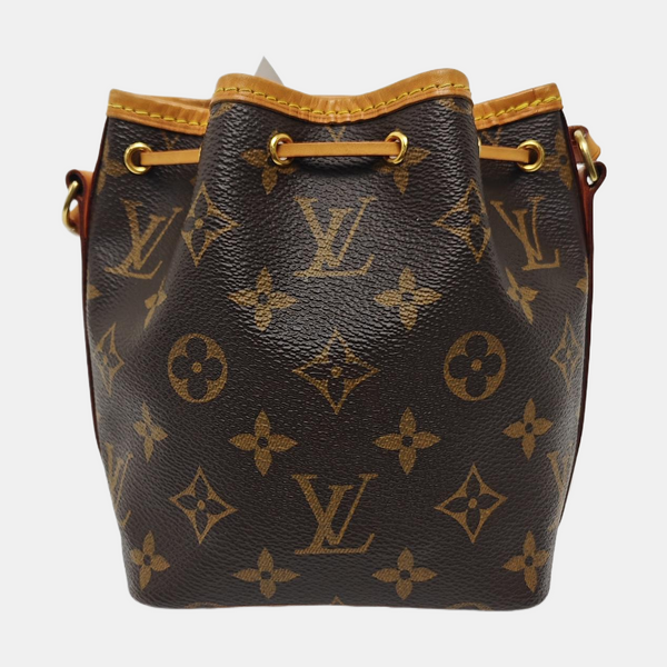 NÉONOÉ Nano Monogram Coated Canvas Brown