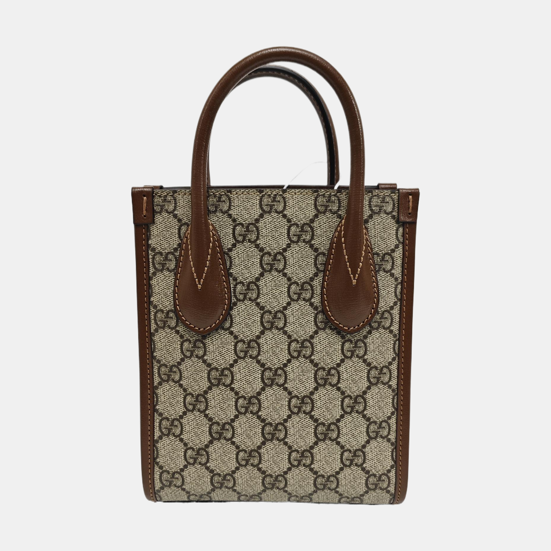 Retro Mini Monogram Coated Canvas Beige