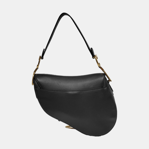 Saddle Small Calfskin Black