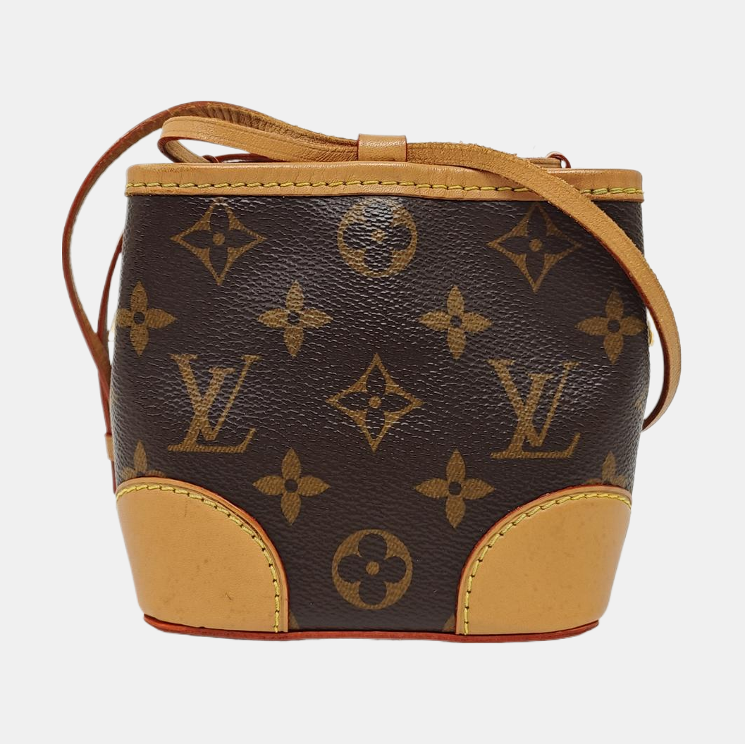 NOÉ Mini Monogram Coated Canvas Brown
