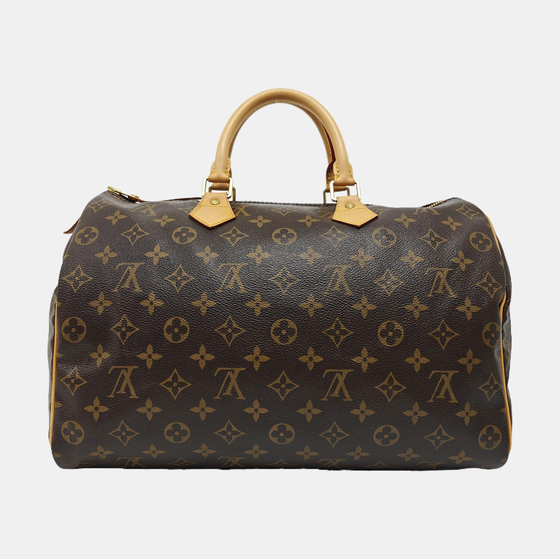 SPEEDY 35 Monogram Coated Canvas Brown