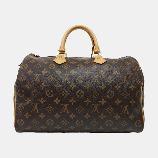 SPEEDY 35 Monogram Coated Canvas Brown