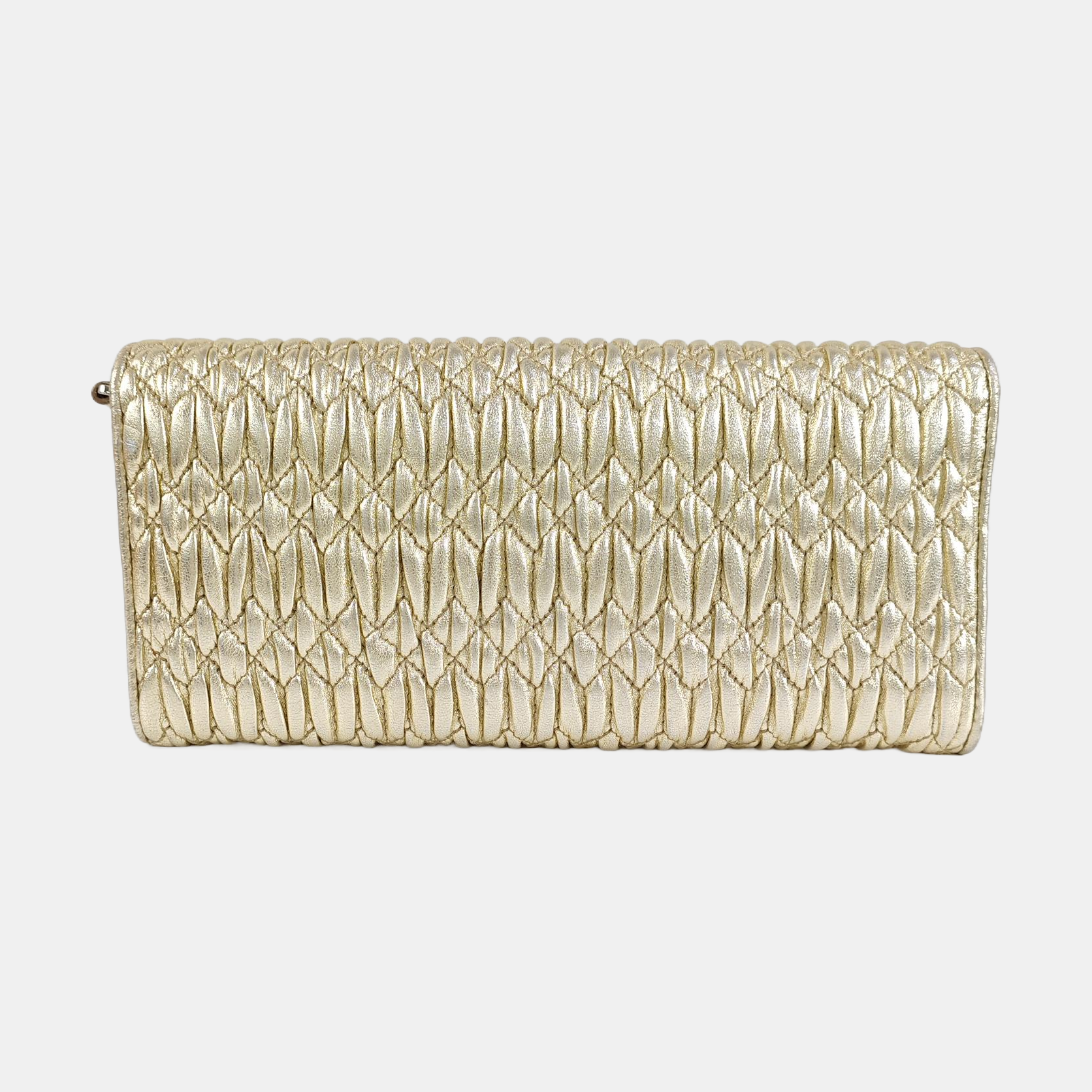 Matelassé Quilted Lambskin Gold