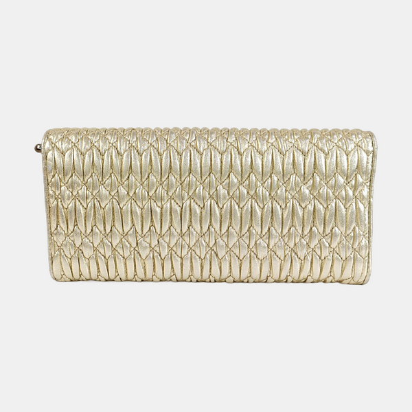 Matelassé Quilted Lambskin Gold