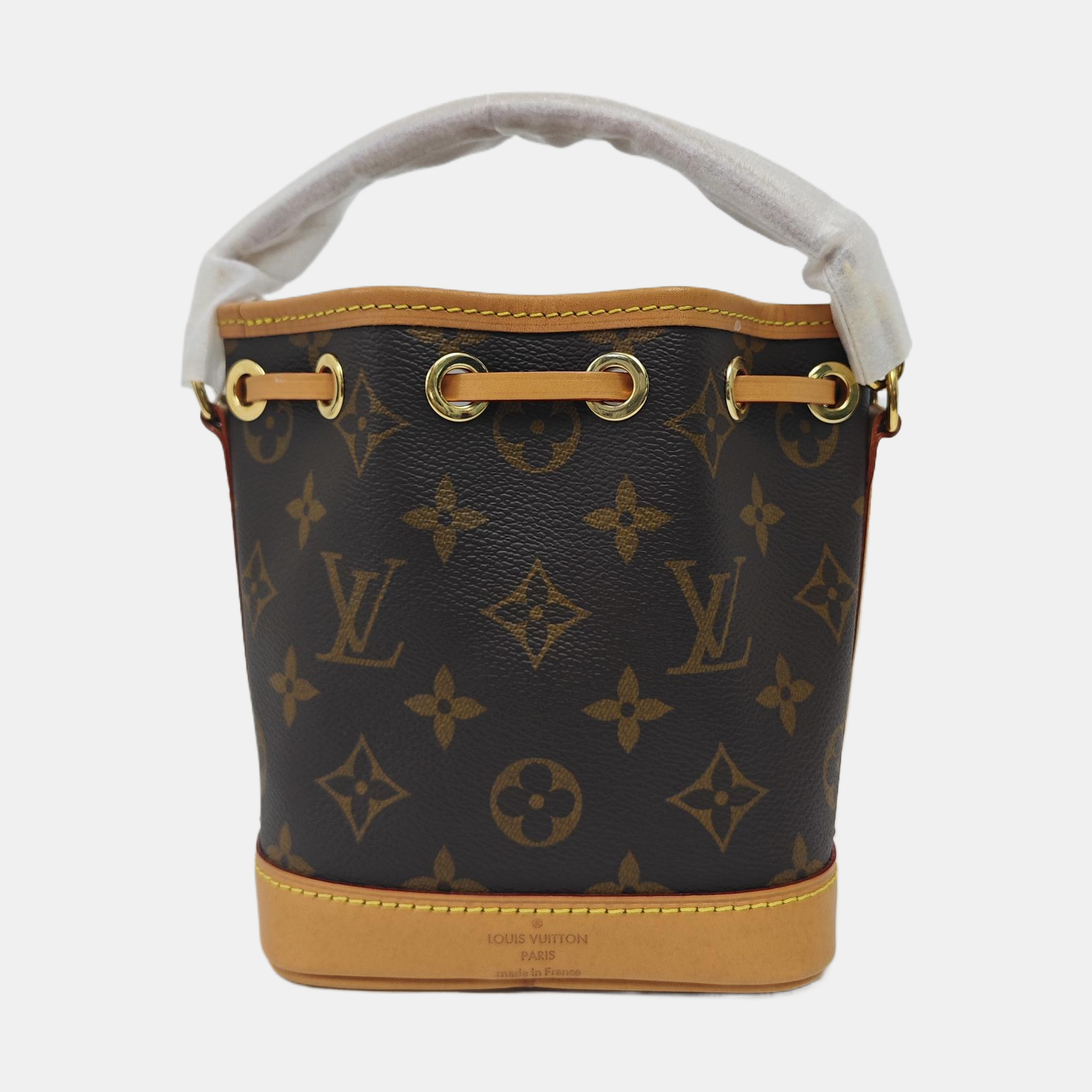 NOÉ Nano Monogram Coated Canvas Brown