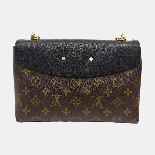 SAINT PLACIDE Monogram Coated Canvas Black