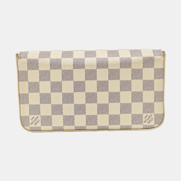 FÉLICIE Damier Azur Coated Canvas White