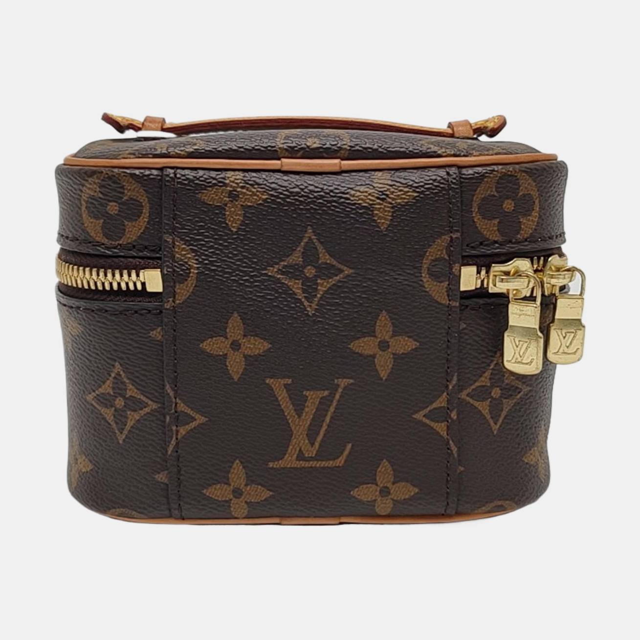 NICE Super Mini Monogram Coated Canvas Brown