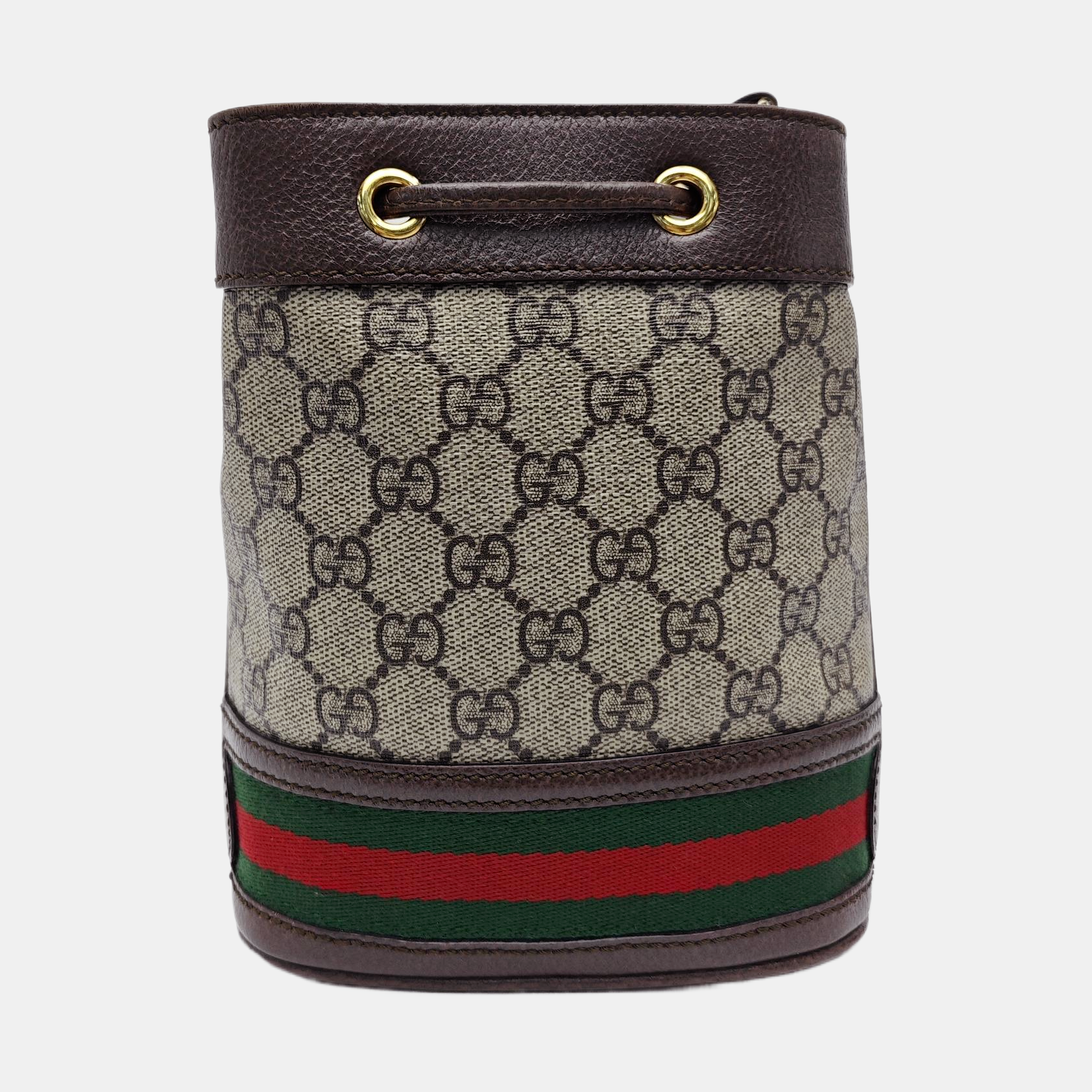 Ophidia Mini Monogram Coated Canvas Beige
