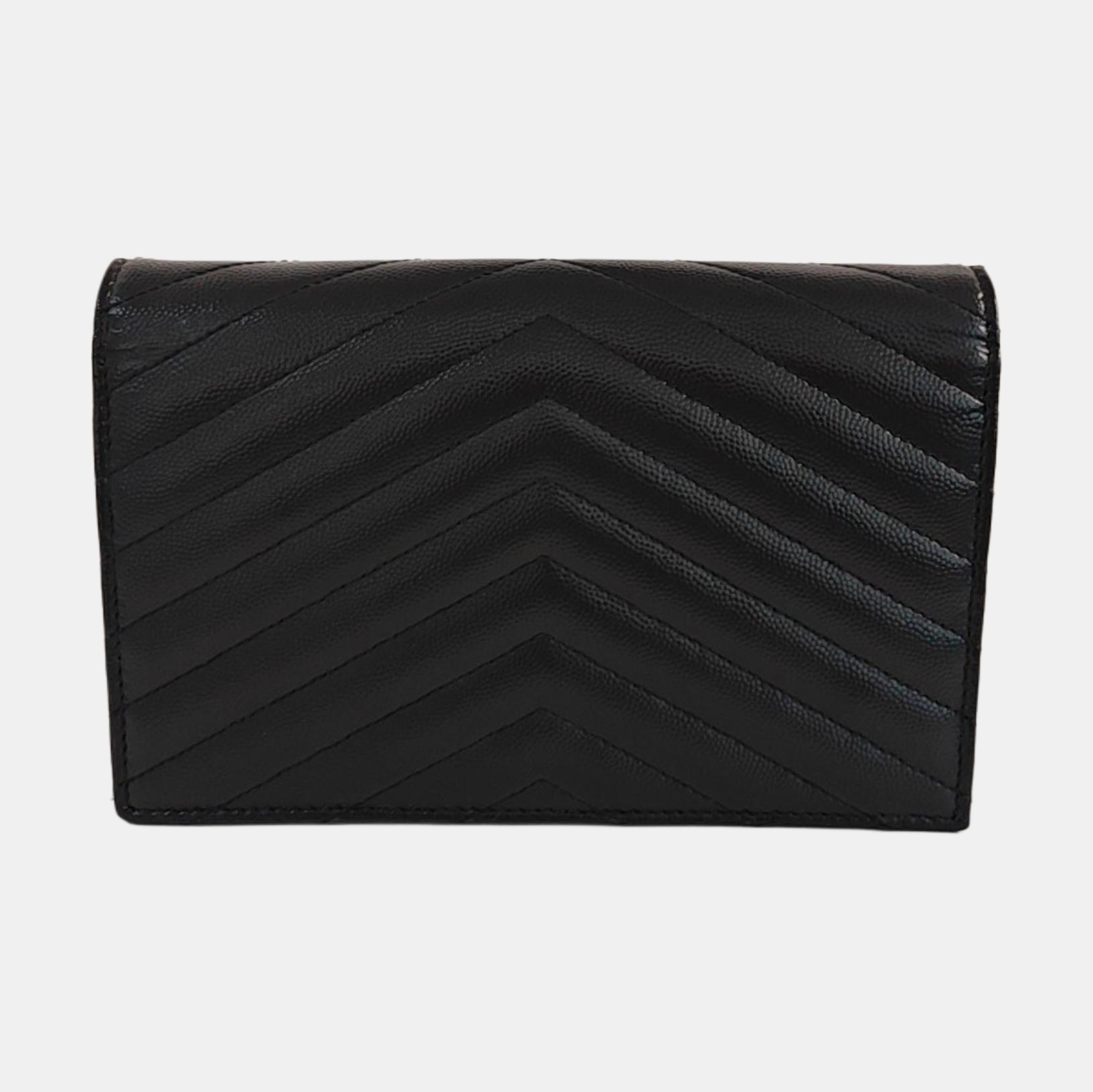 MONOGRAM Chevron Calfskin Black