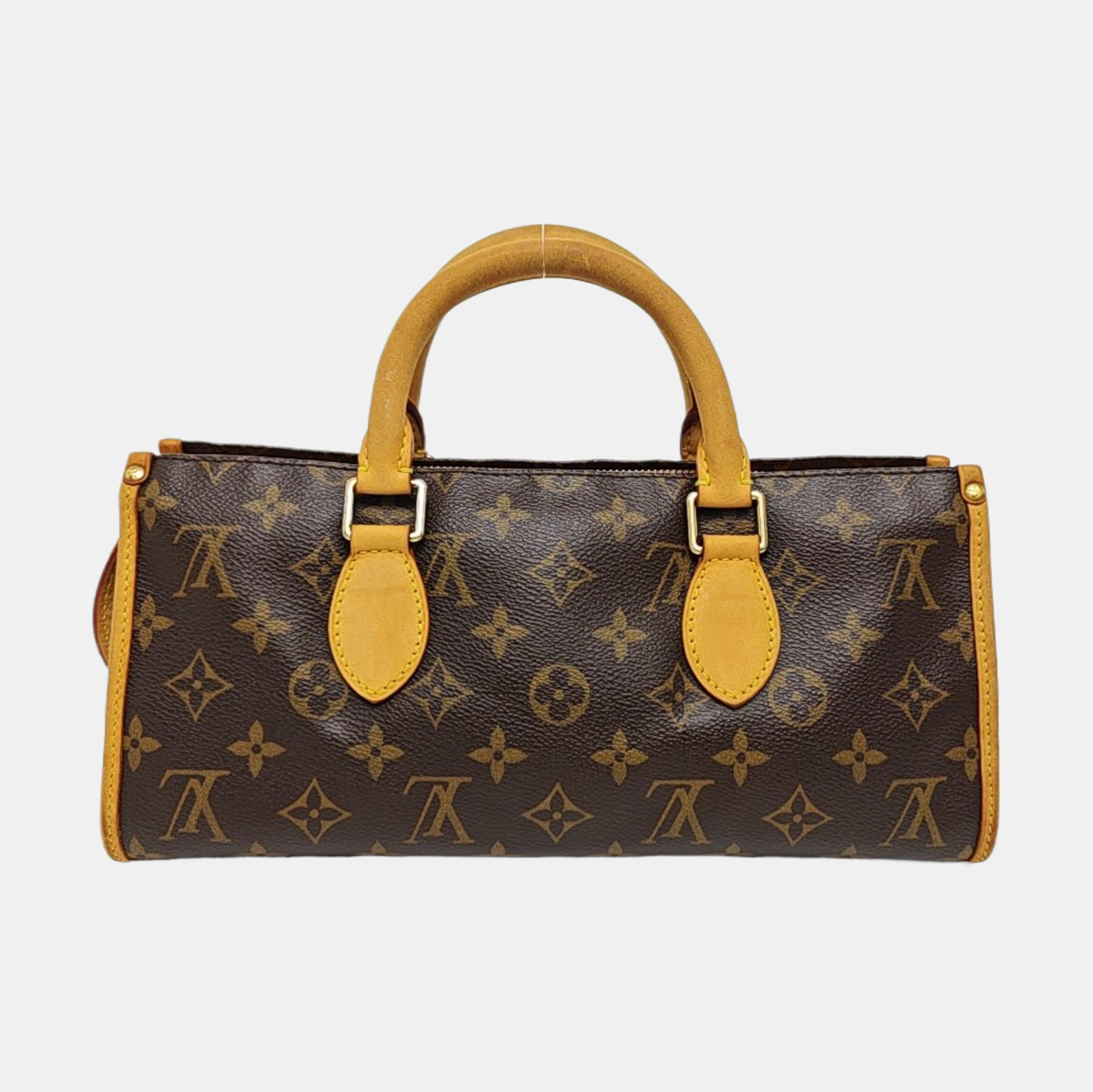 POPINCOURT Monogram Coated Canvas Brown