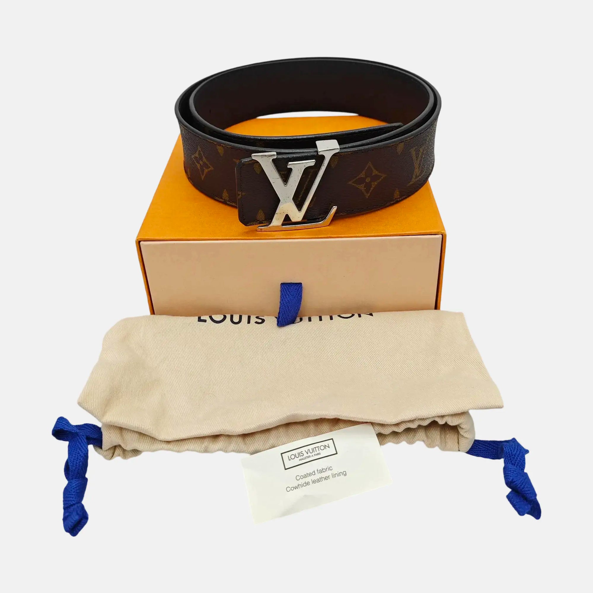 Coated Canvas Belt Brown