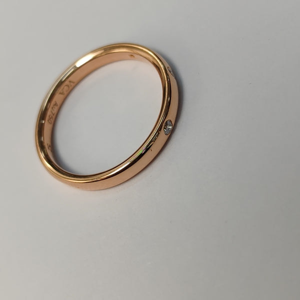 Tendrement Etoiles 18k Rose Gold Ring EU 52