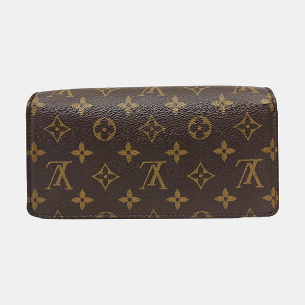 Lily Monogram Coated Canvas Brown