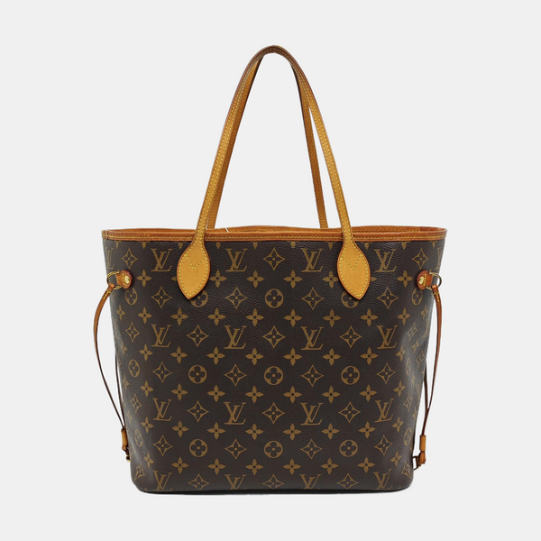 NEVERFULL MM Monogram Coated Canvas Brown