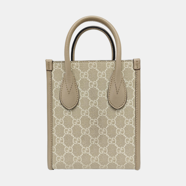 Retro Mini Monogram Coated Canvas Beige