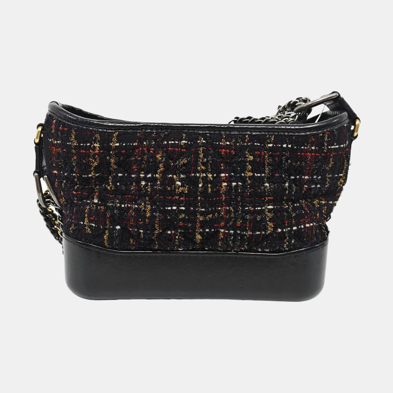 GABRIELLE Small Quilted Wool Black