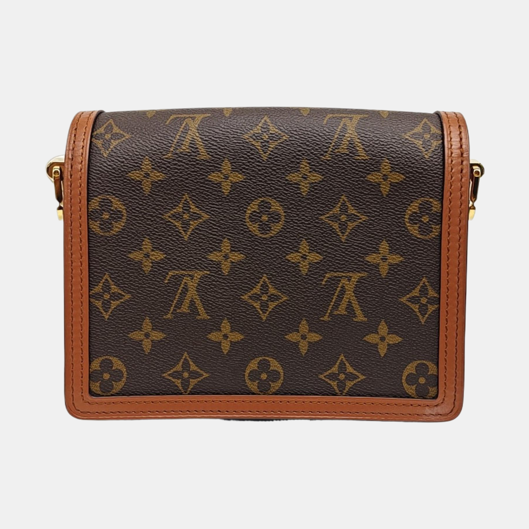 DAUPHINE Mini Monogram Coated Canvas Brown