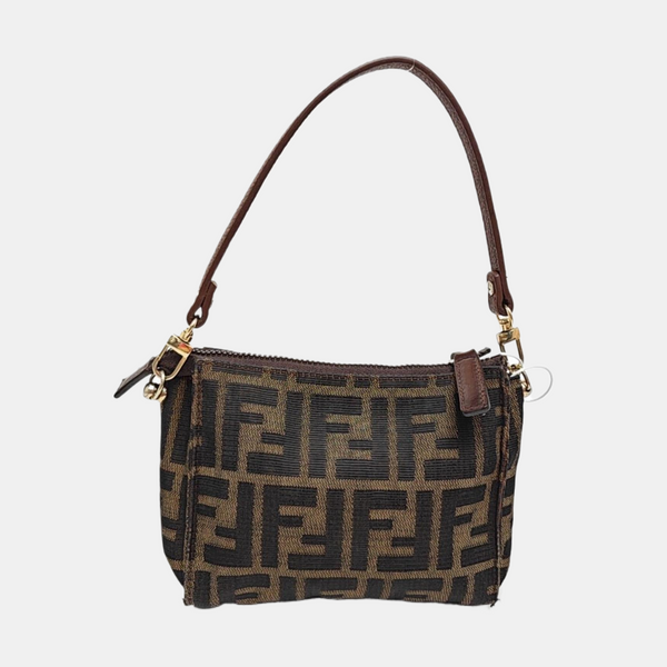 Canvas Clutch Brown