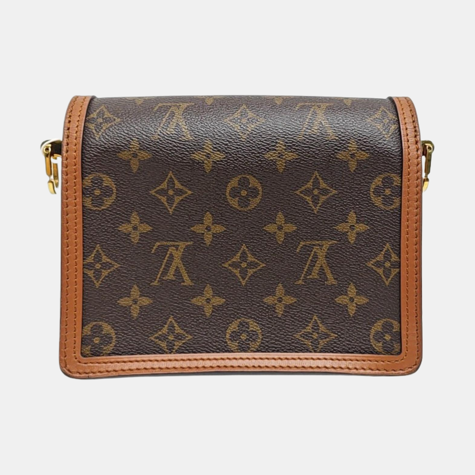 DAUPHINE Mini Monogram Coated Canvas Brown