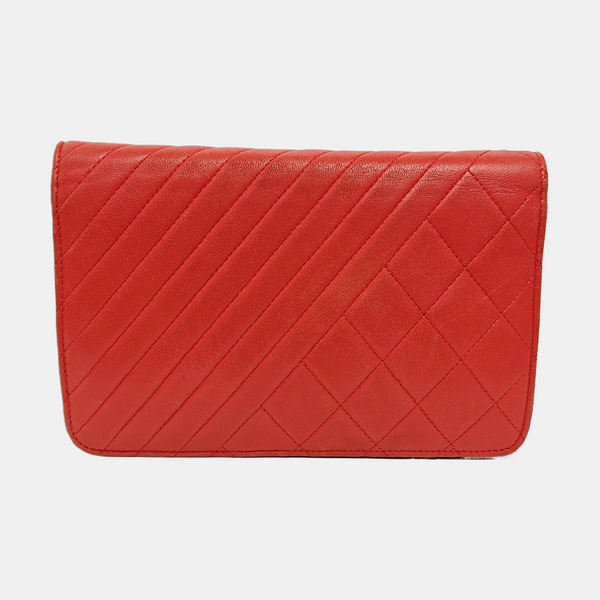 WOC Quilted Lambskin Red