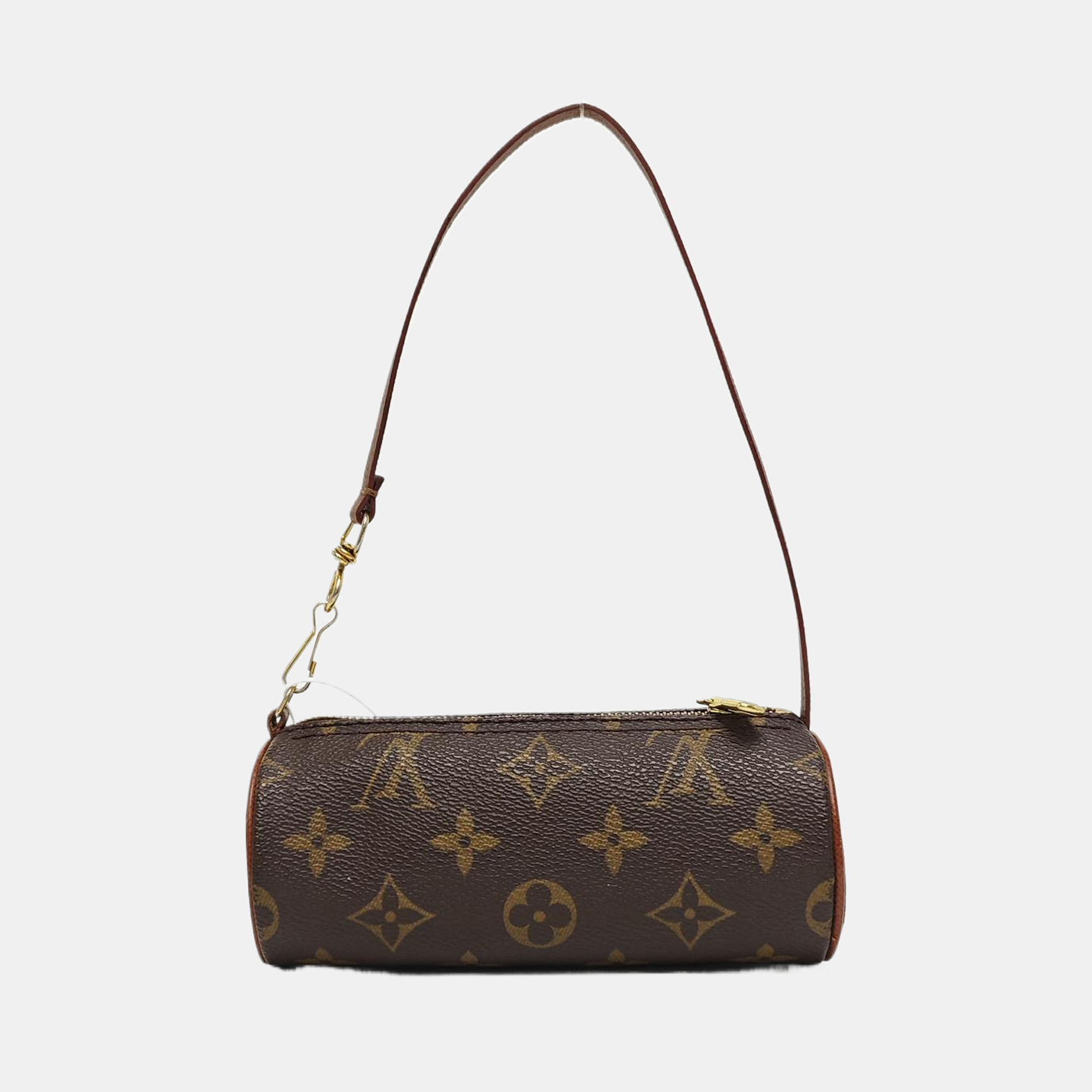 PAPILLON Mini Monogram Coated Canvas Brown