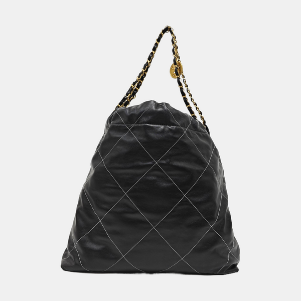 CHANEL 22 Small Quilted Calfskin Black