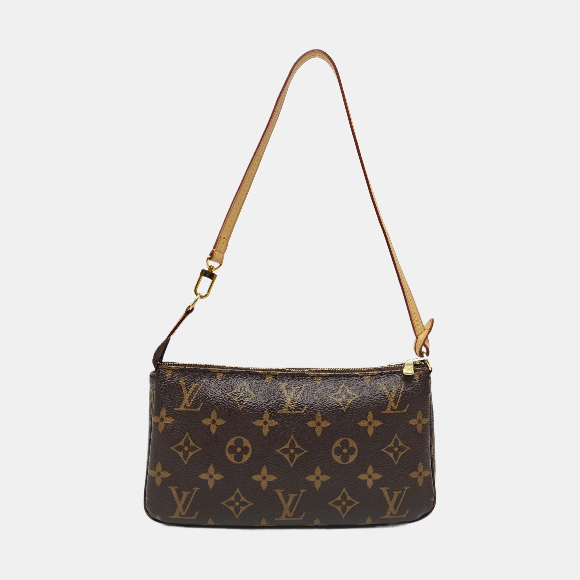 ACCESSOIRES GM Monogram Coated Canvas Brown
