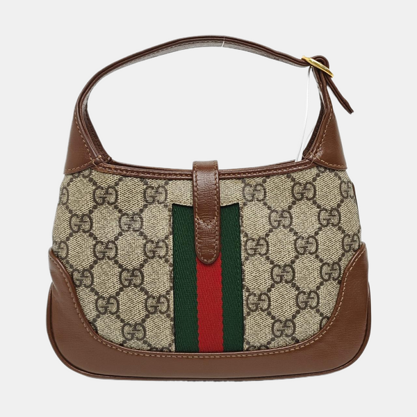 Jackie 1961 Mini Monogram Coated Canvas Beige