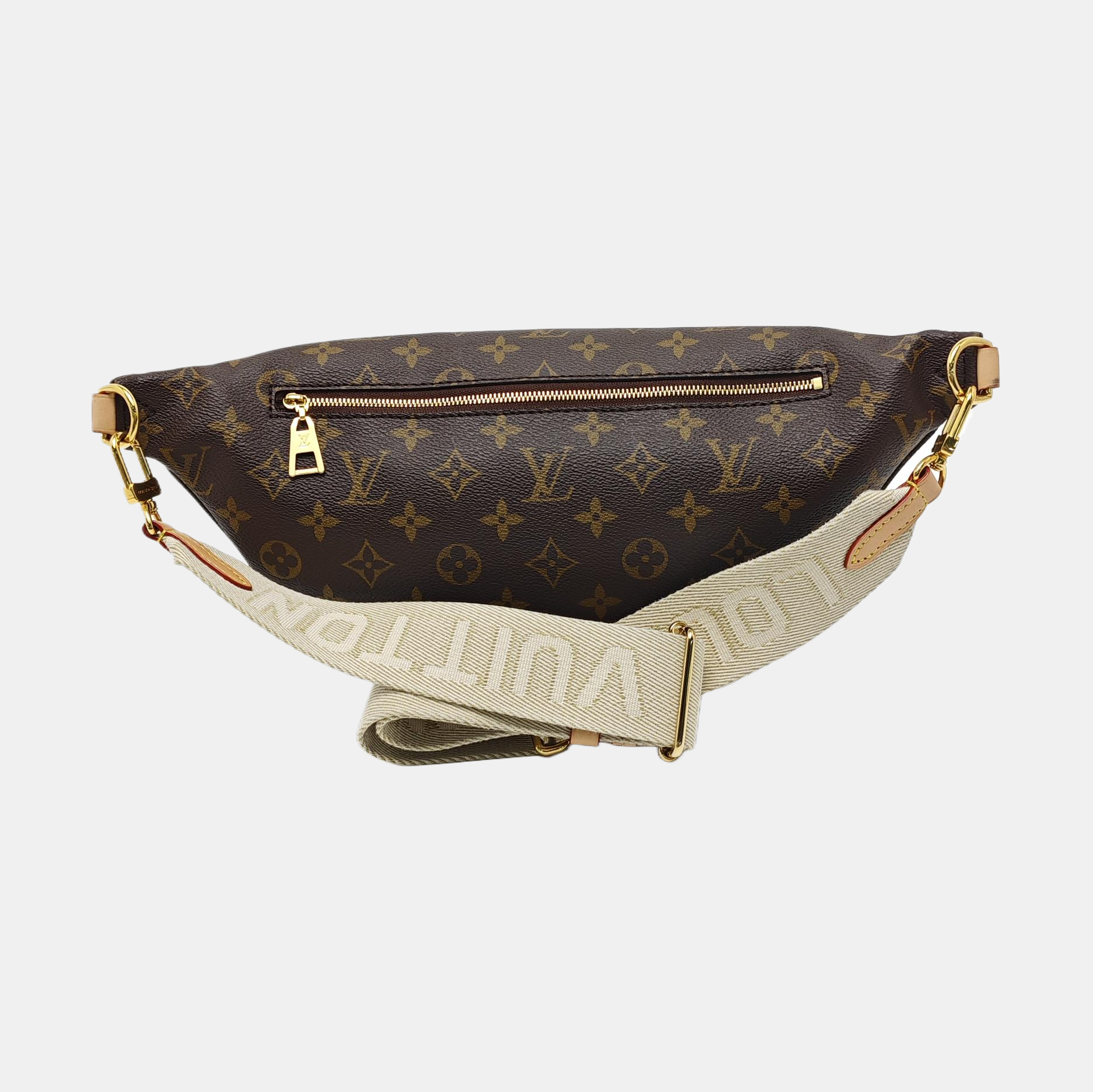 BUMBAG Monogram Coated Canvas Brown