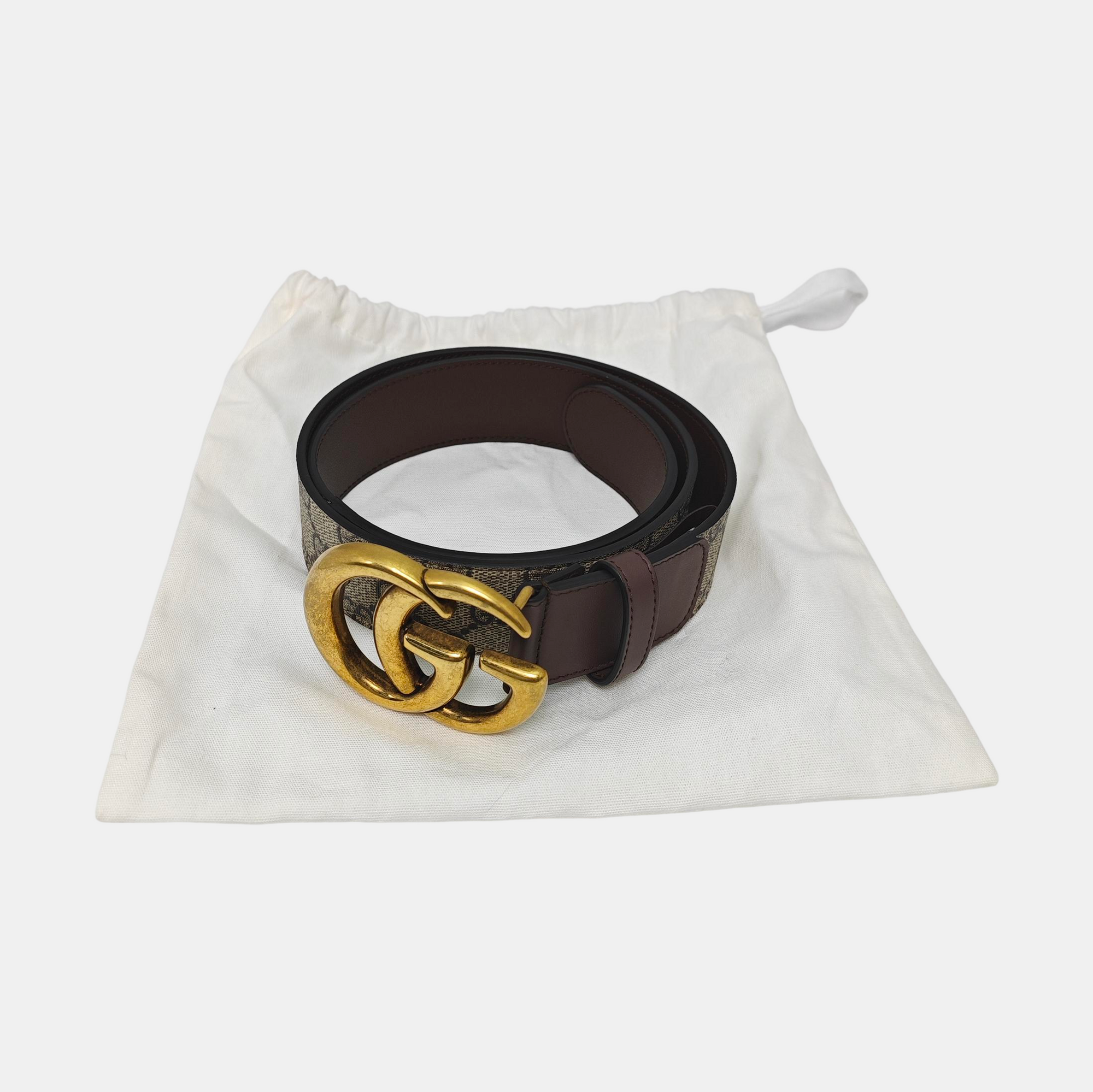 Leather Belt Beige
