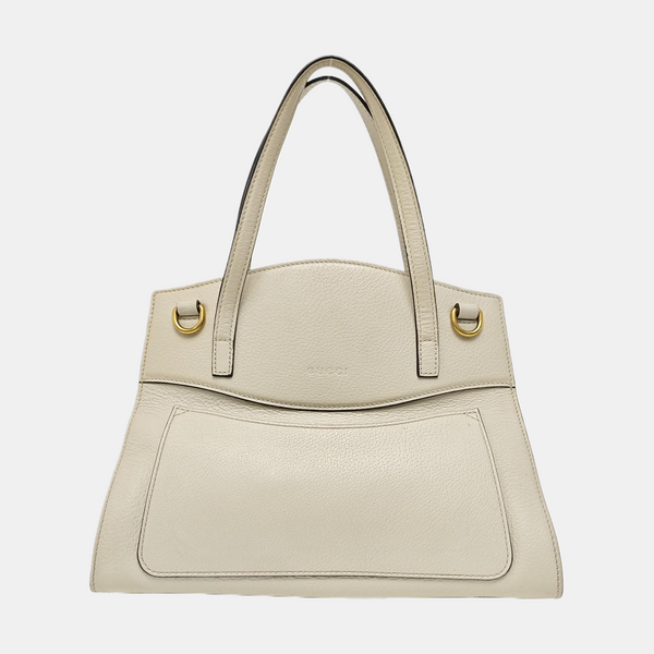 Sylvie Medium Calfskin Beige