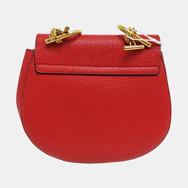 Drew Mini Calfskin Red