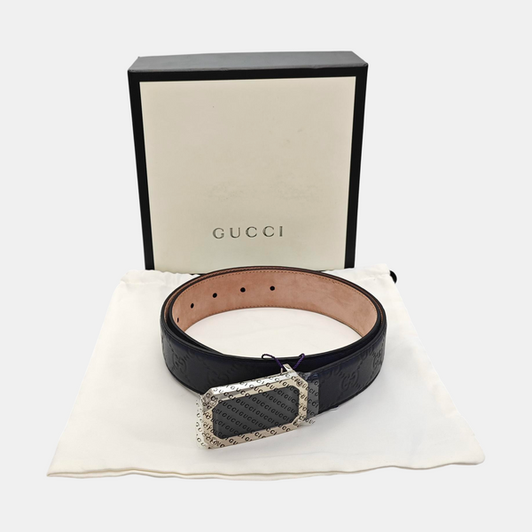 Leather Belt Blue