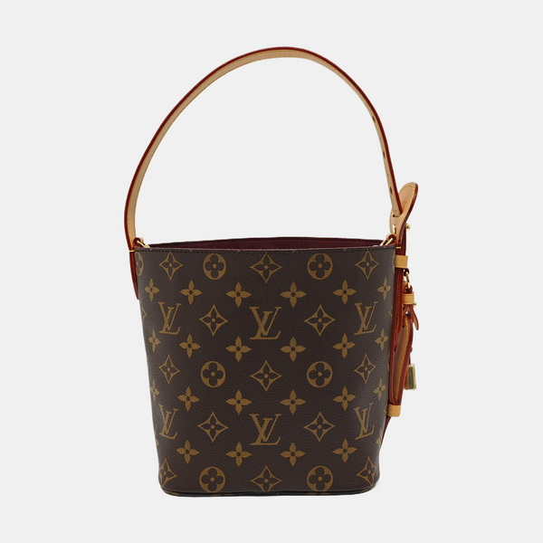 ALL IN BB Monogram Coated Canvas Brown