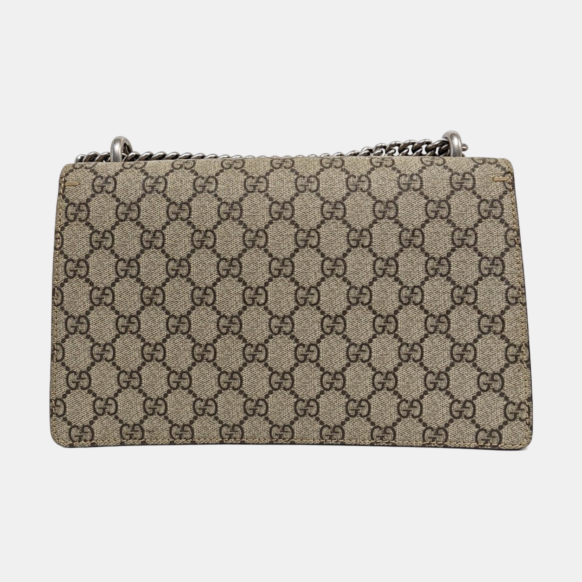 Dionysus Small Monogram Coated Canvas Black