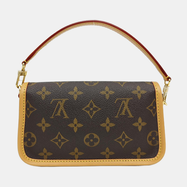 DIANE Nano Monogram Coated Canvas Brown