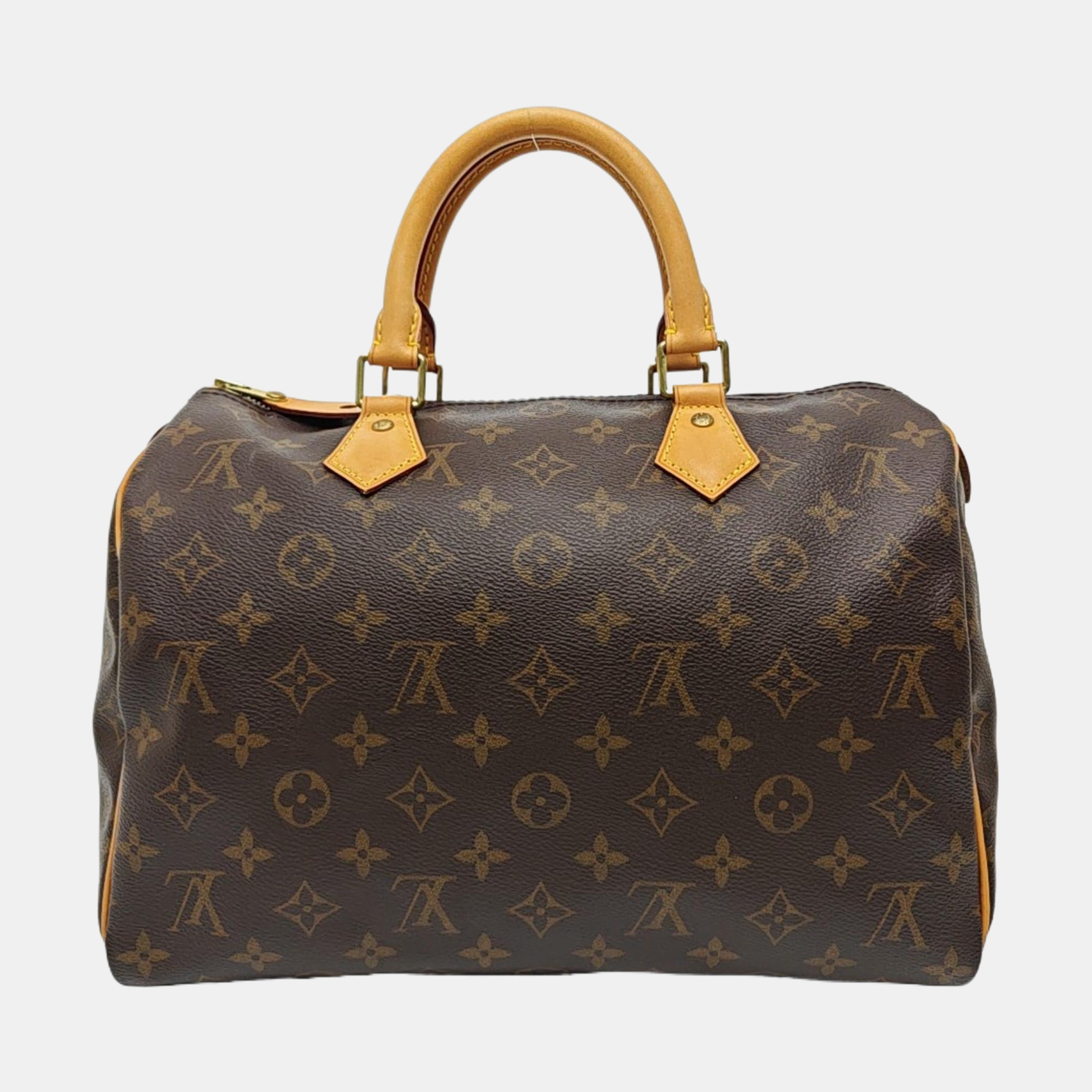 SPEEDY 30 Monogram Coated Canvas Brown