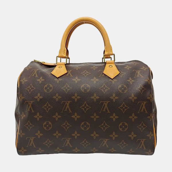 SPEEDY 30 Monogram Coated Canvas Brown
