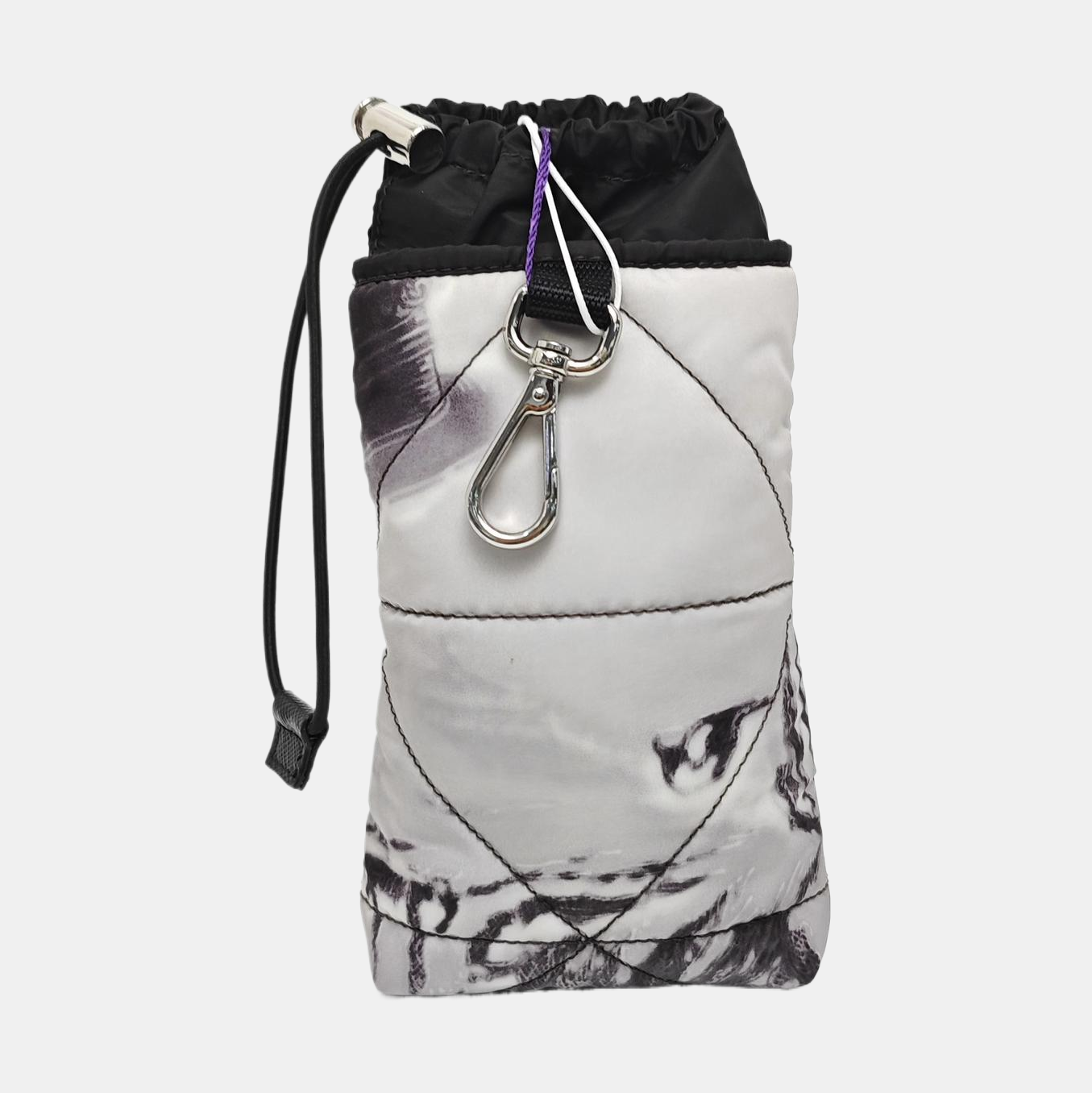 Nylon Top Handle Bag Gray