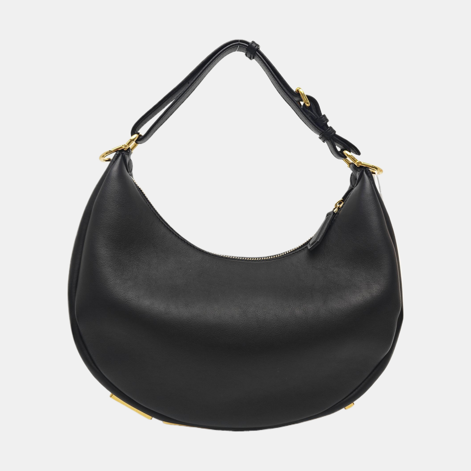 Calfskin Top Handle Bag Black