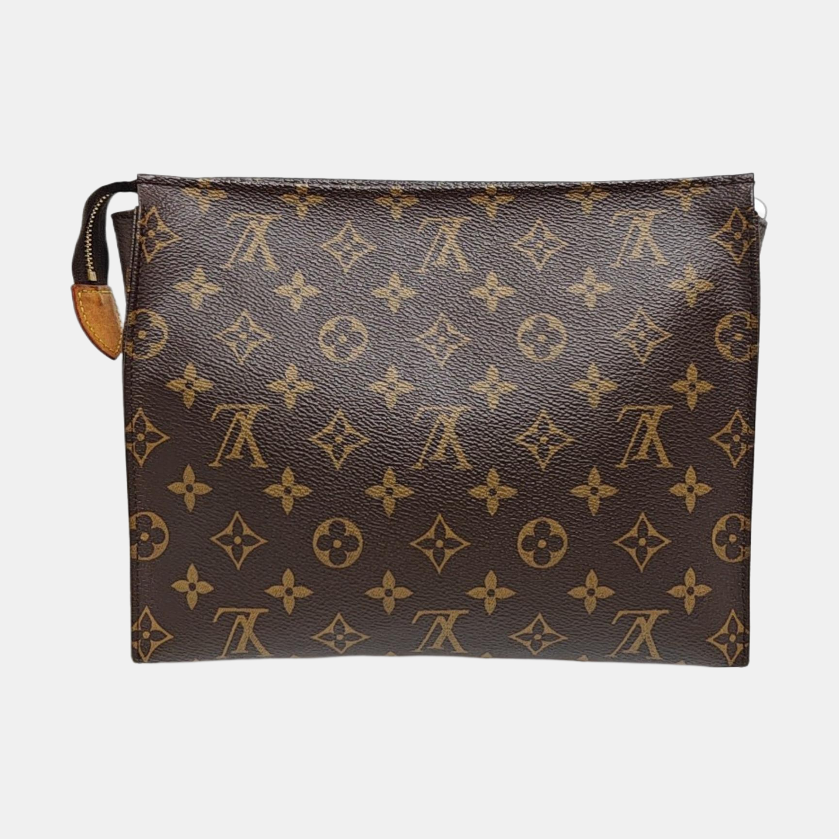 TOILET POCKET 26 Monogram Coated Canvas Brown