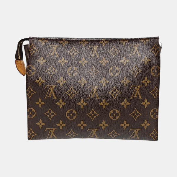 TOILET POCKET 26 Monogram Coated Canvas Brown