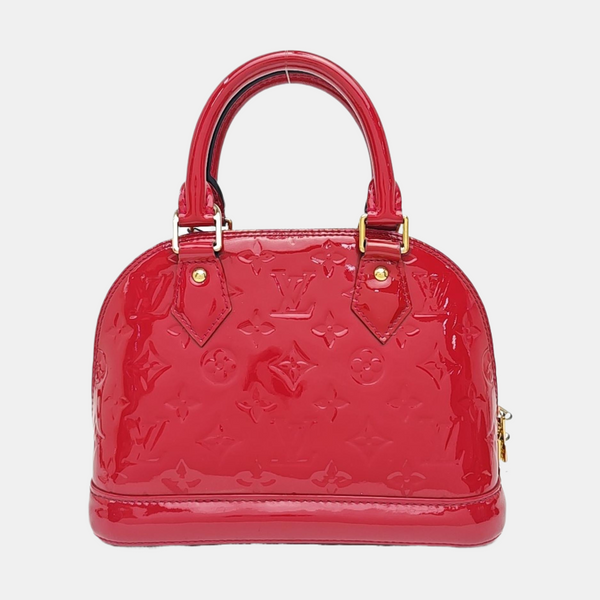 ALMA BB Monogram Patent Leather Red