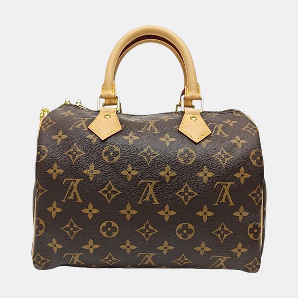 SPEEDY 25 Monogram Coated Canvas Brown