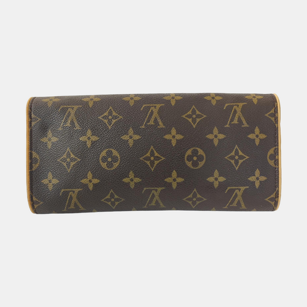 TWIN GM Monogram Coated Canvas Brown