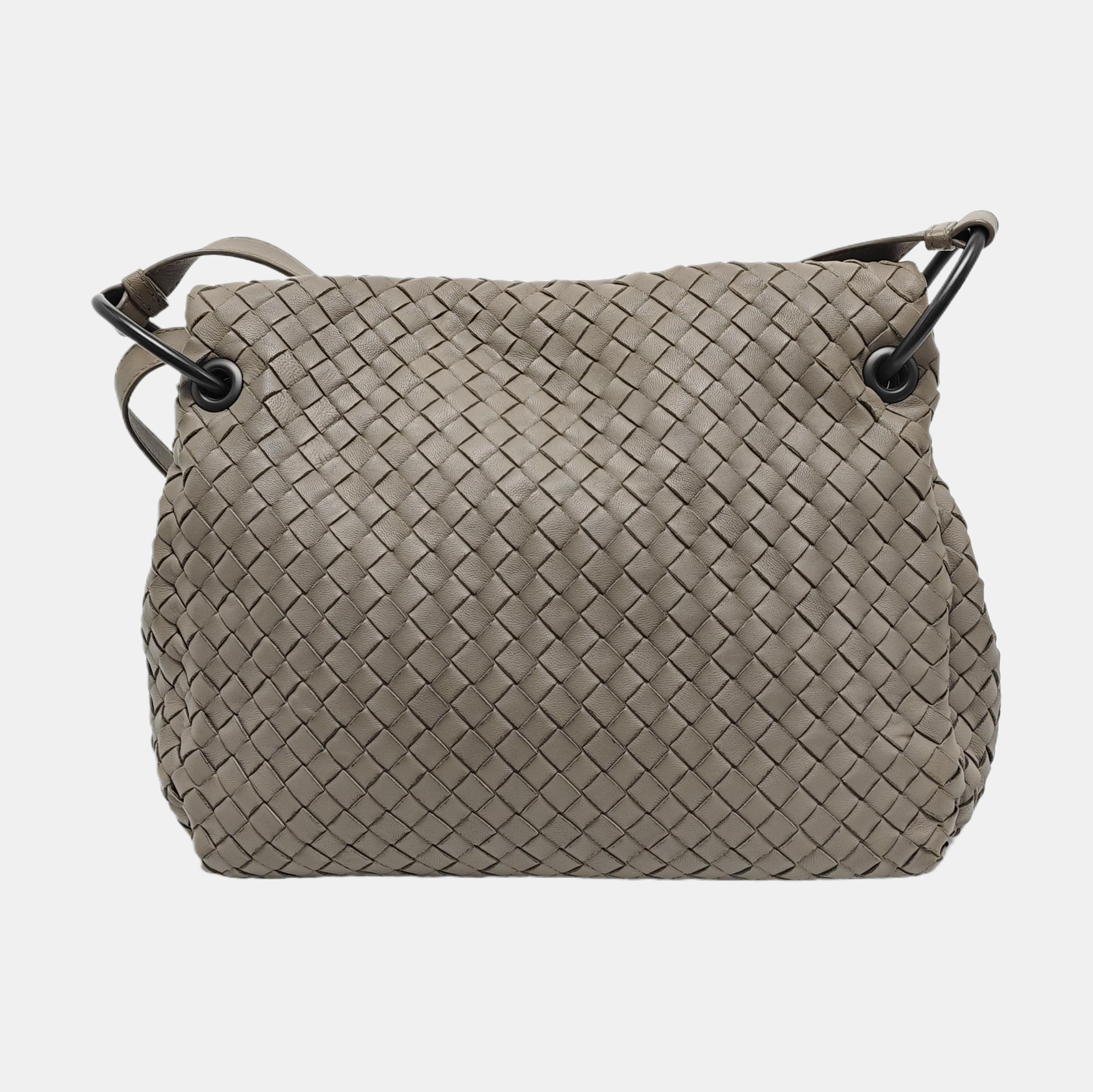 Calfskin Shoulder Bag Gray
