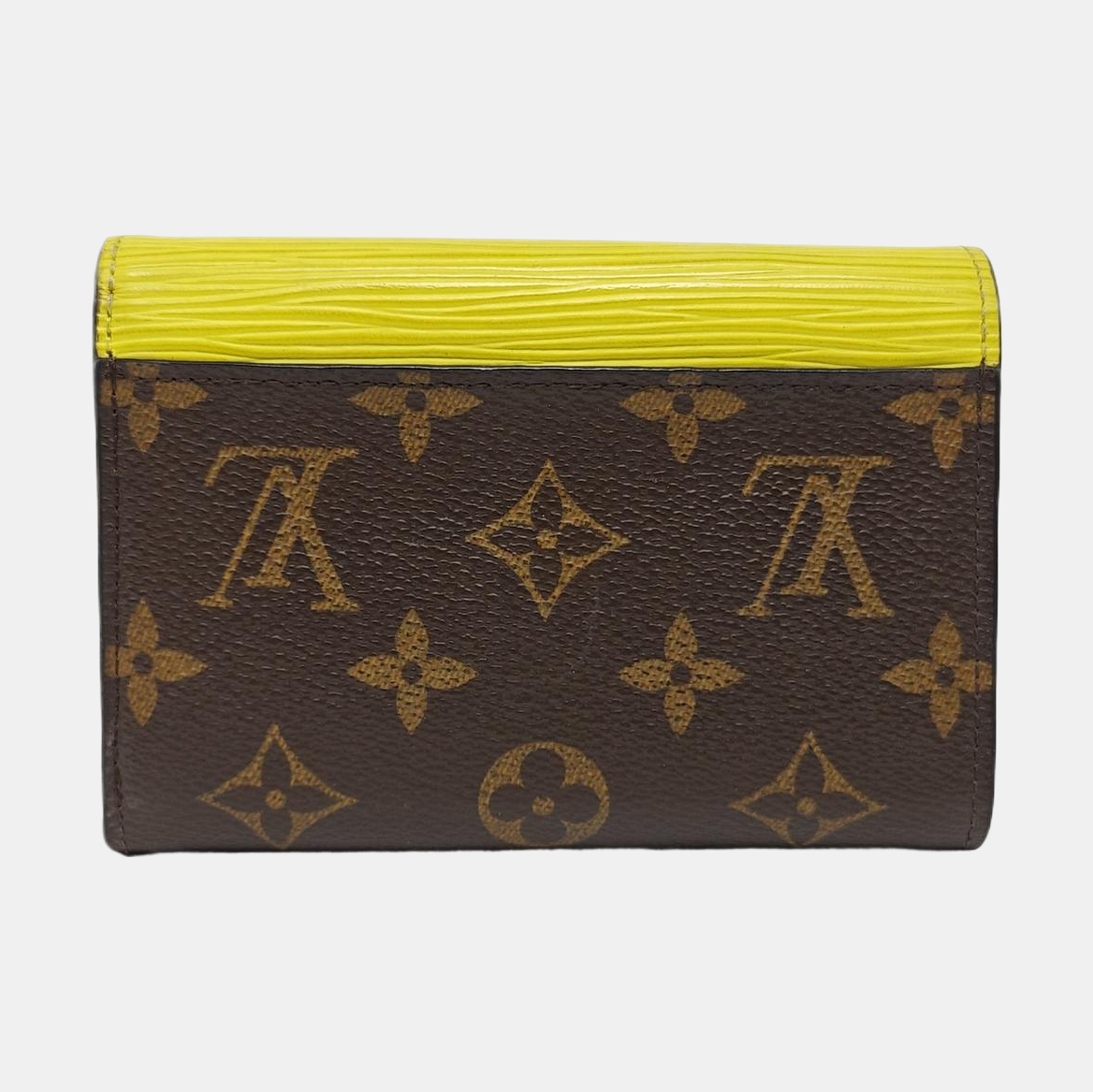 Monogram Coated Canvas Wallet Yellow